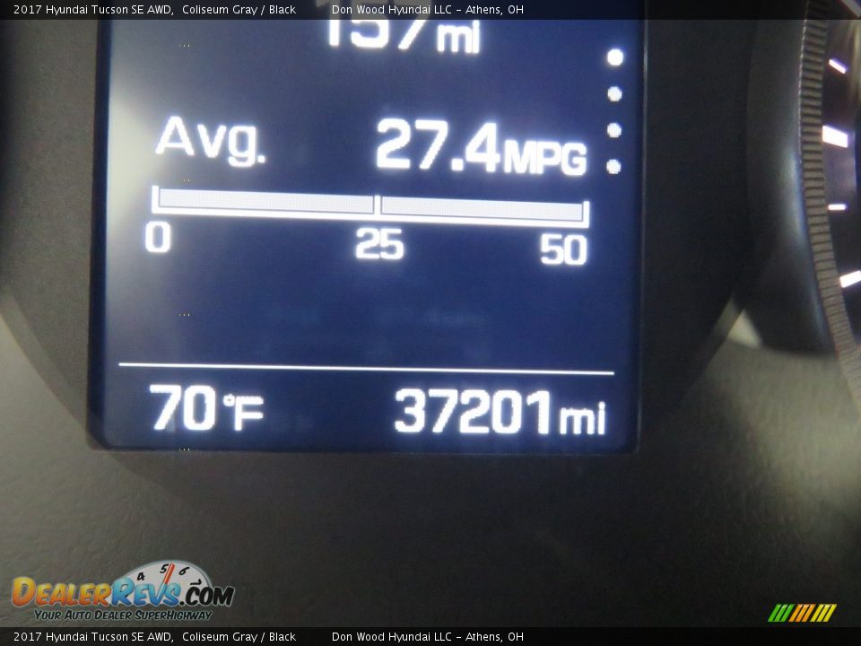 2017 Hyundai Tucson SE AWD Coliseum Gray / Black Photo #32