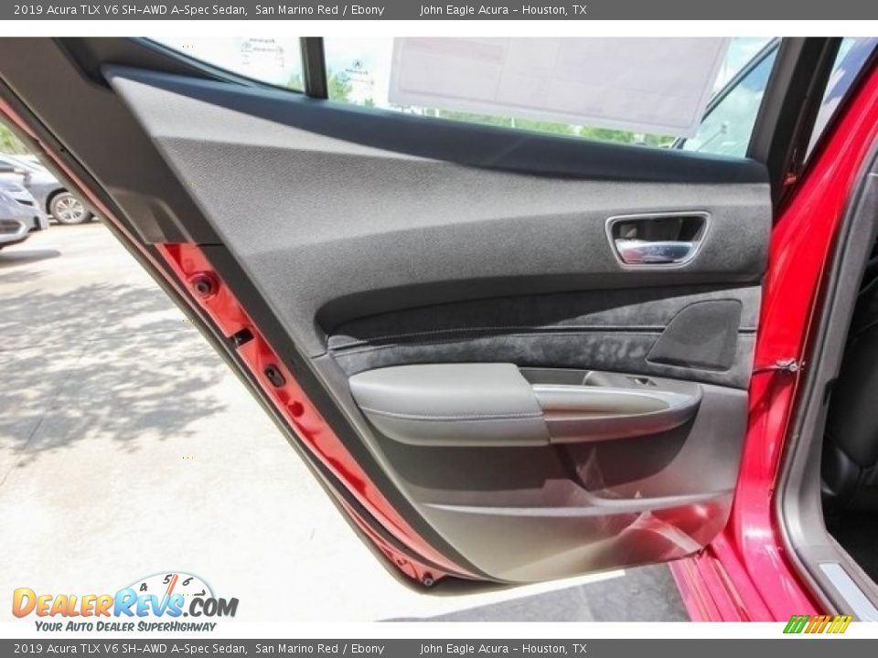 2019 Acura TLX V6 SH-AWD A-Spec Sedan San Marino Red / Ebony Photo #16