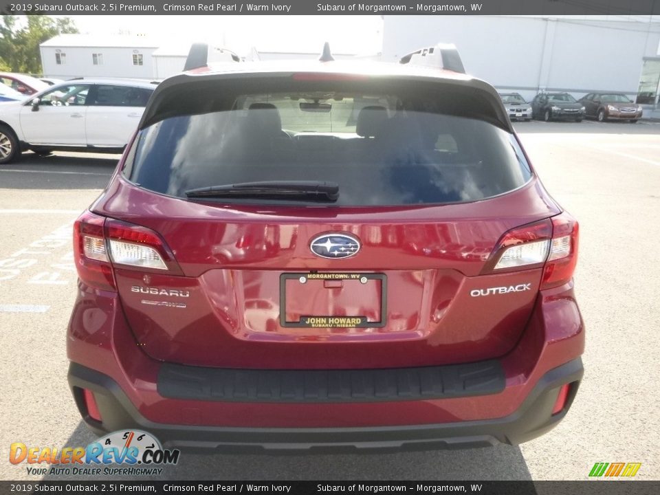 2019 Subaru Outback 2.5i Premium Crimson Red Pearl / Warm Ivory Photo #5