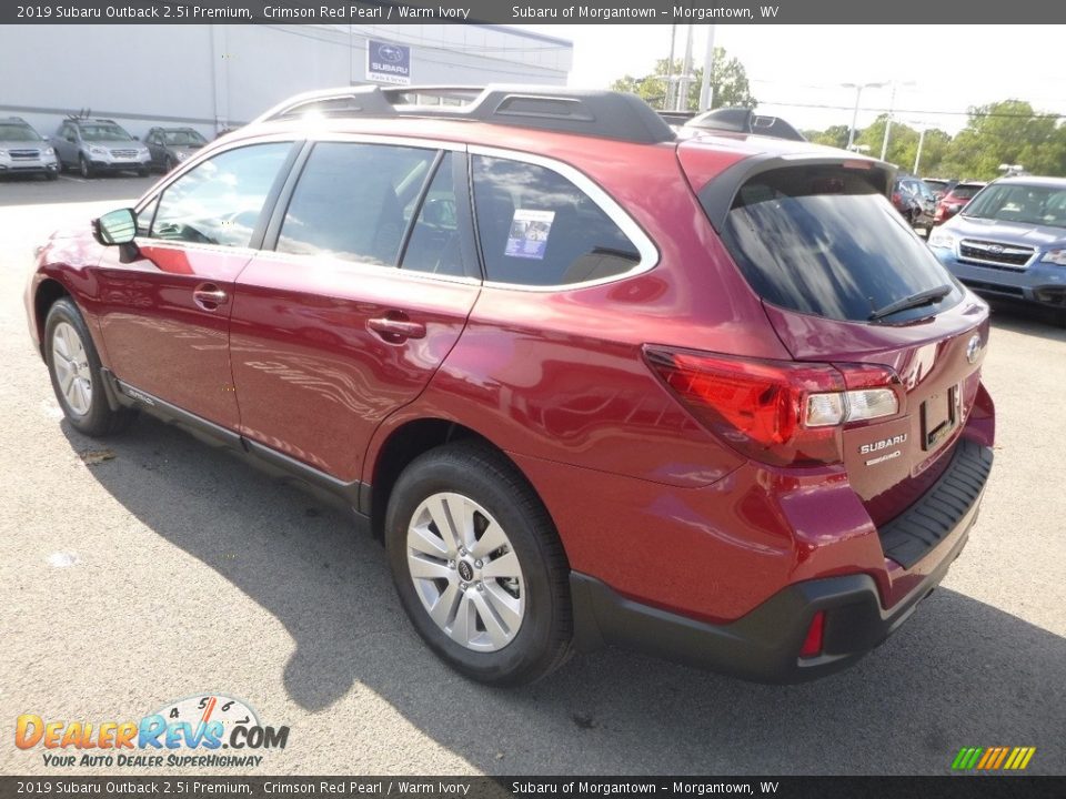 2019 Subaru Outback 2.5i Premium Crimson Red Pearl / Warm Ivory Photo #6