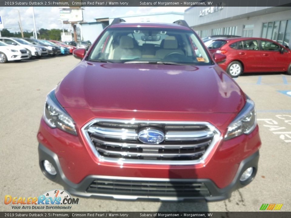 2019 Subaru Outback 2.5i Premium Crimson Red Pearl / Warm Ivory Photo #9