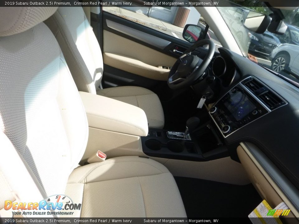 2019 Subaru Outback 2.5i Premium Crimson Red Pearl / Warm Ivory Photo #10