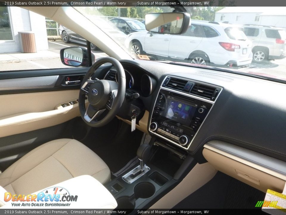 2019 Subaru Outback 2.5i Premium Crimson Red Pearl / Warm Ivory Photo #11