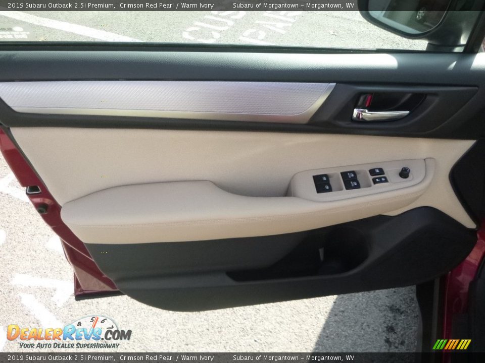2019 Subaru Outback 2.5i Premium Crimson Red Pearl / Warm Ivory Photo #13