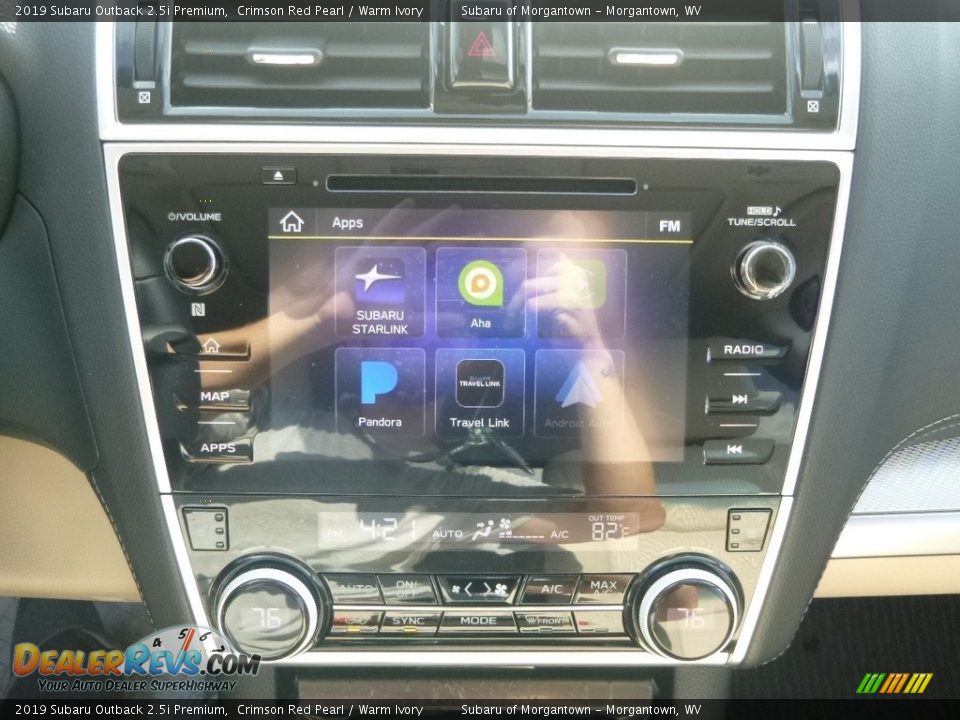 2019 Subaru Outback 2.5i Premium Crimson Red Pearl / Warm Ivory Photo #17