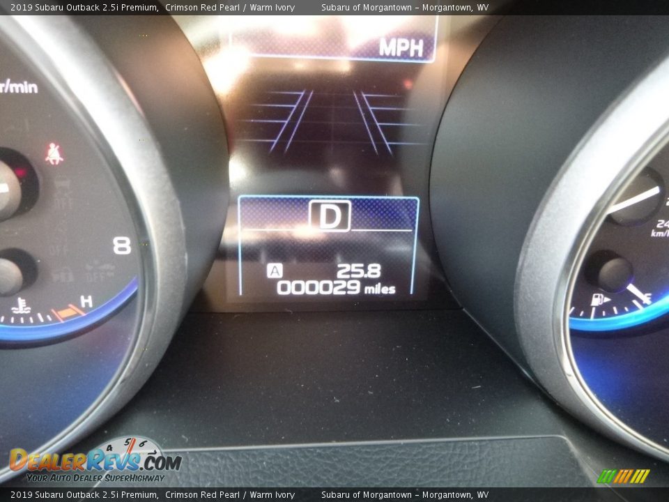 2019 Subaru Outback 2.5i Premium Crimson Red Pearl / Warm Ivory Photo #20