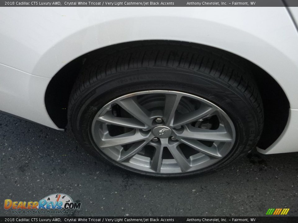2018 Cadillac CTS Luxury AWD Crystal White Tricoat / Very Light Cashmere/Jet Black Accents Photo #7