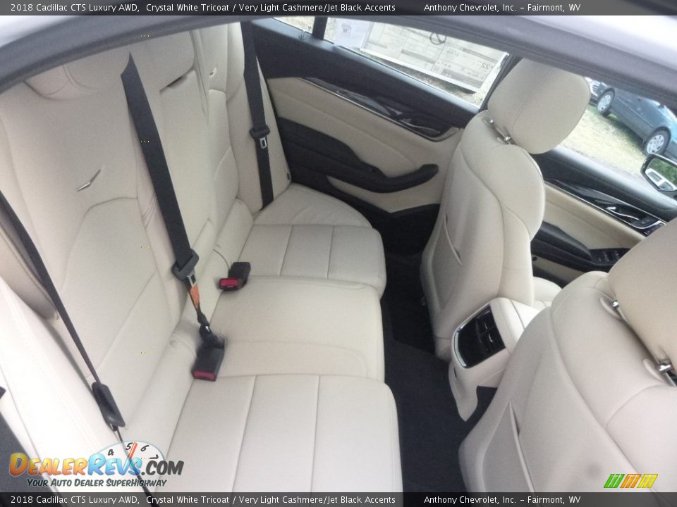 2018 Cadillac CTS Luxury AWD Crystal White Tricoat / Very Light Cashmere/Jet Black Accents Photo #8