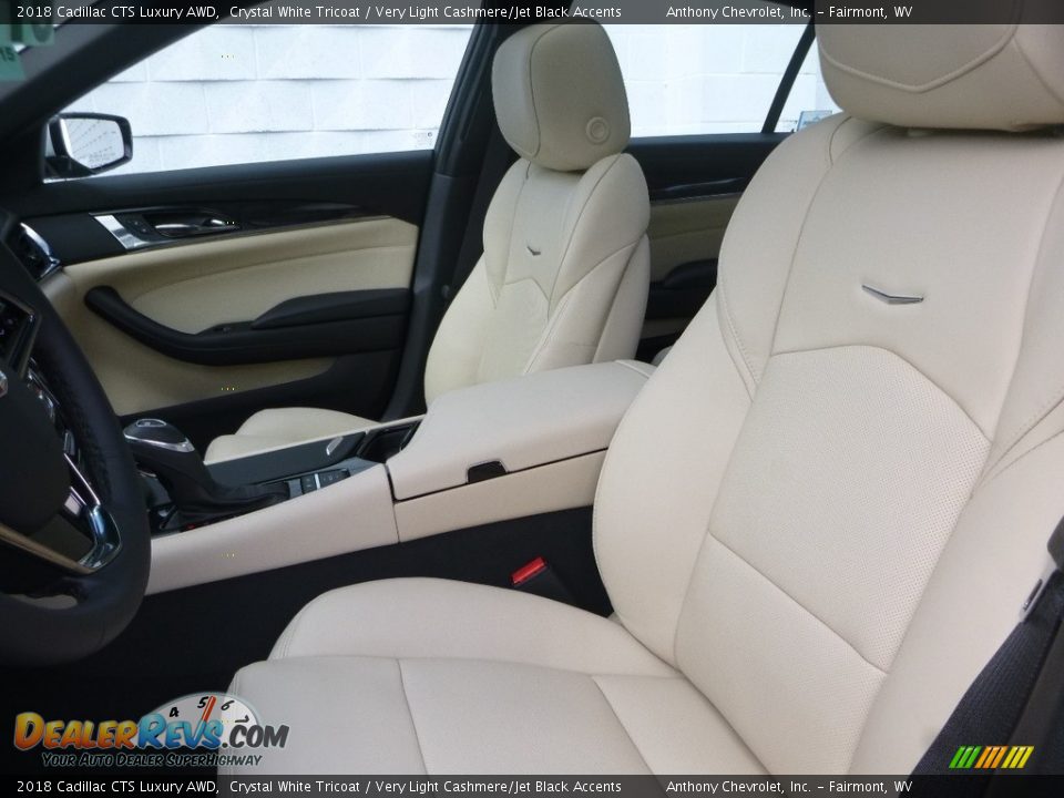 2018 Cadillac CTS Luxury AWD Crystal White Tricoat / Very Light Cashmere/Jet Black Accents Photo #12