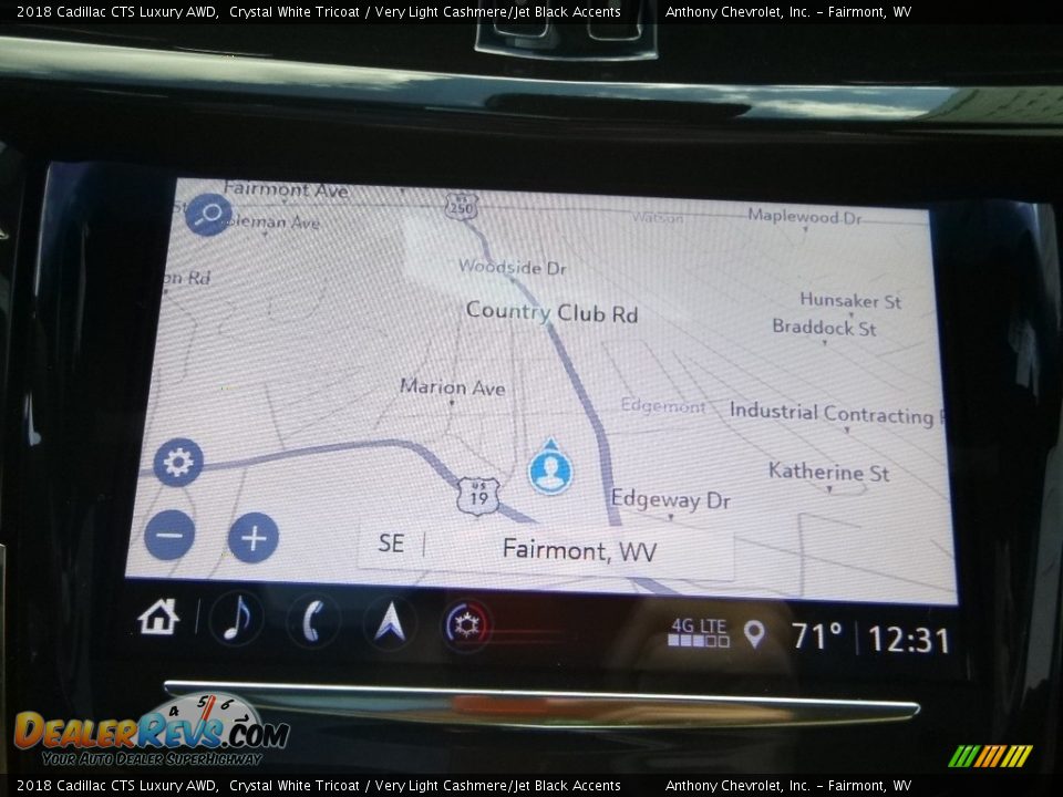 2018 Cadillac CTS Luxury AWD Crystal White Tricoat / Very Light Cashmere/Jet Black Accents Photo #14