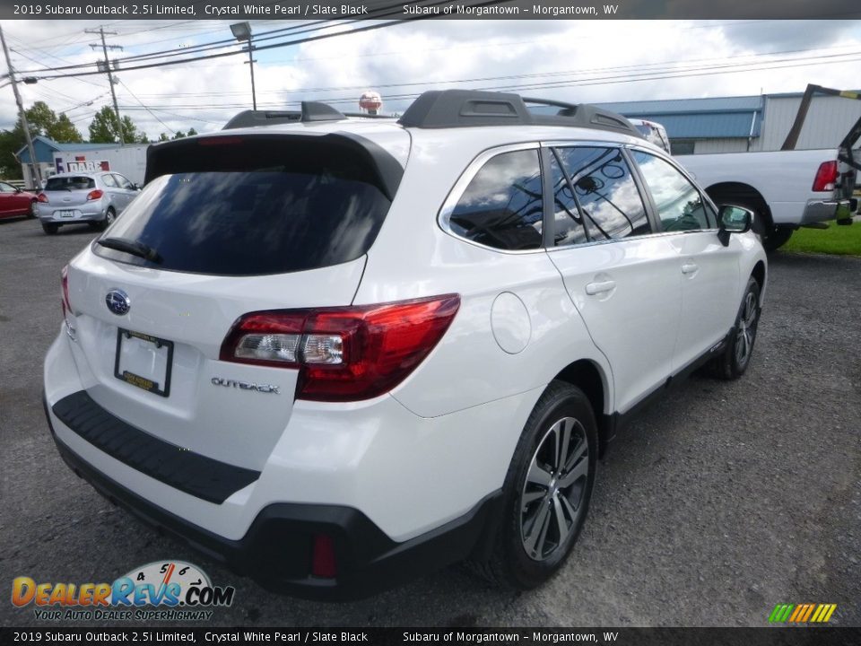 2019 Subaru Outback 2.5i Limited Crystal White Pearl / Slate Black Photo #4