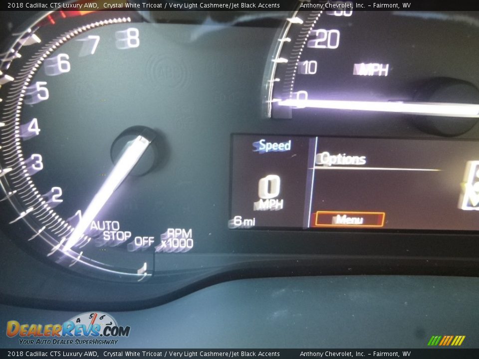 2018 Cadillac CTS Luxury AWD Crystal White Tricoat / Very Light Cashmere/Jet Black Accents Photo #20
