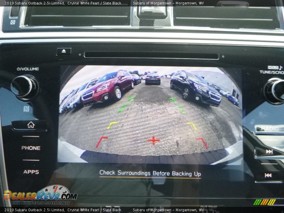 2019 Subaru Outback 2.5i Limited Crystal White Pearl / Slate Black Photo #17