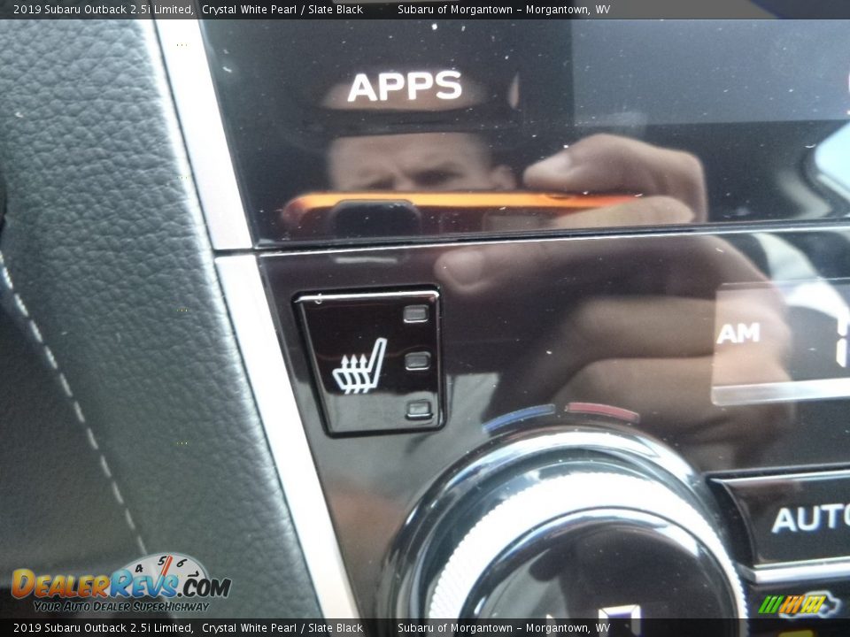 2019 Subaru Outback 2.5i Limited Crystal White Pearl / Slate Black Photo #18