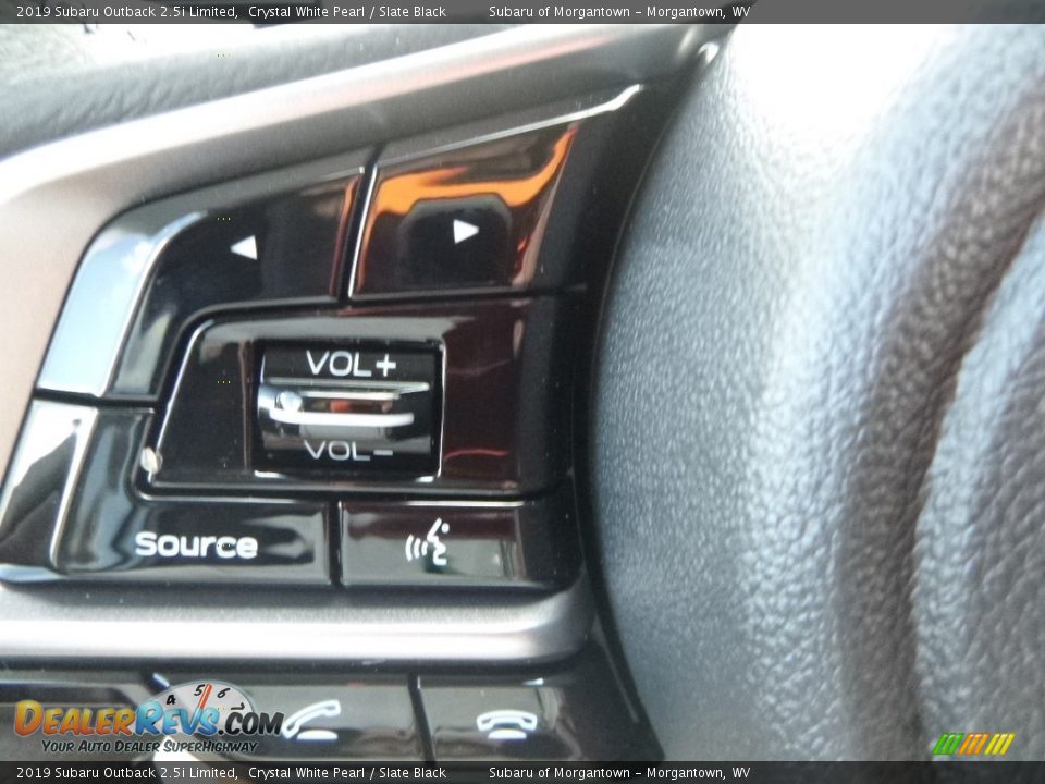2019 Subaru Outback 2.5i Limited Crystal White Pearl / Slate Black Photo #20