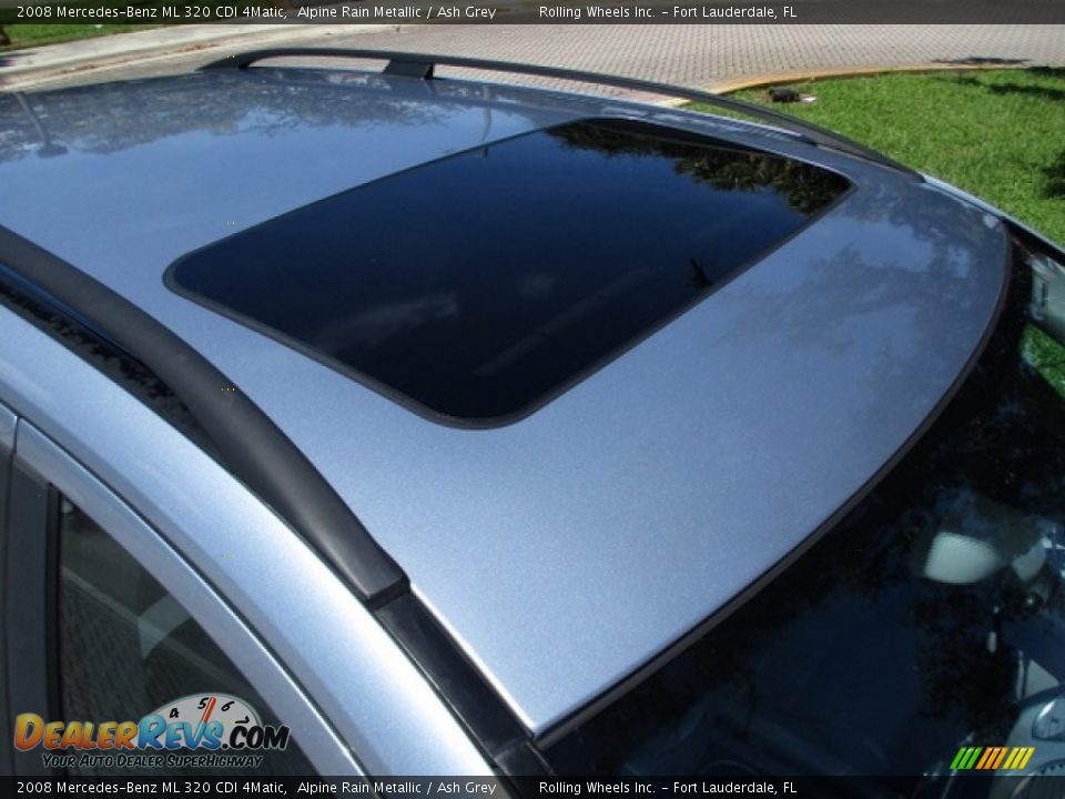 2008 Mercedes-Benz ML 320 CDI 4Matic Alpine Rain Metallic / Ash Grey Photo #25