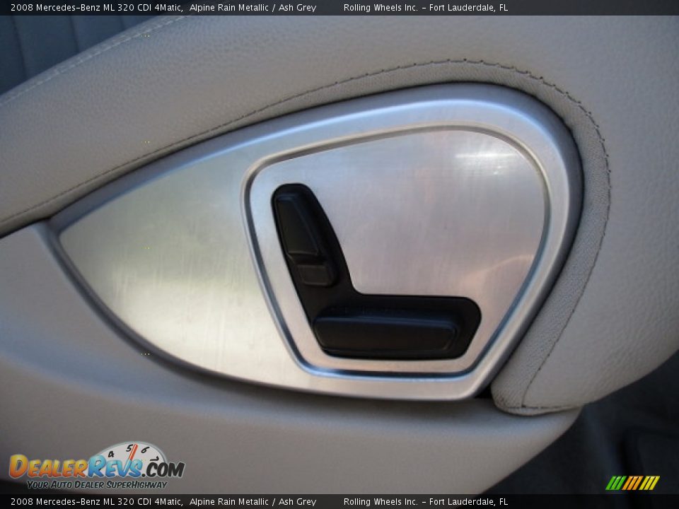 2008 Mercedes-Benz ML 320 CDI 4Matic Alpine Rain Metallic / Ash Grey Photo #27
