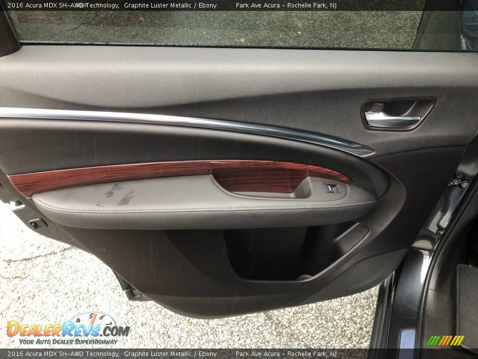 2016 Acura MDX SH-AWD Technology Graphite Luster Metallic / Ebony Photo #30