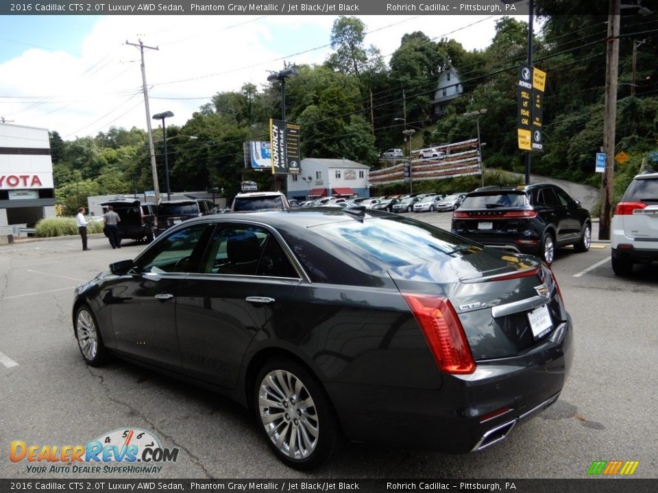 2016 Cadillac CTS 2.0T Luxury AWD Sedan Phantom Gray Metallic / Jet Black/Jet Black Photo #3