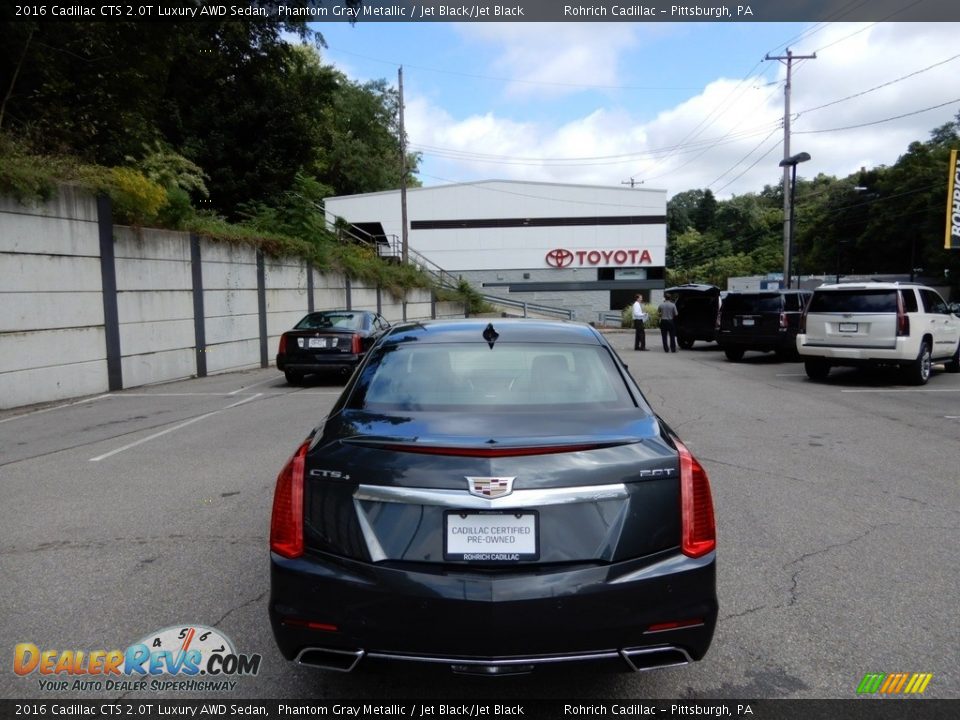 2016 Cadillac CTS 2.0T Luxury AWD Sedan Phantom Gray Metallic / Jet Black/Jet Black Photo #4