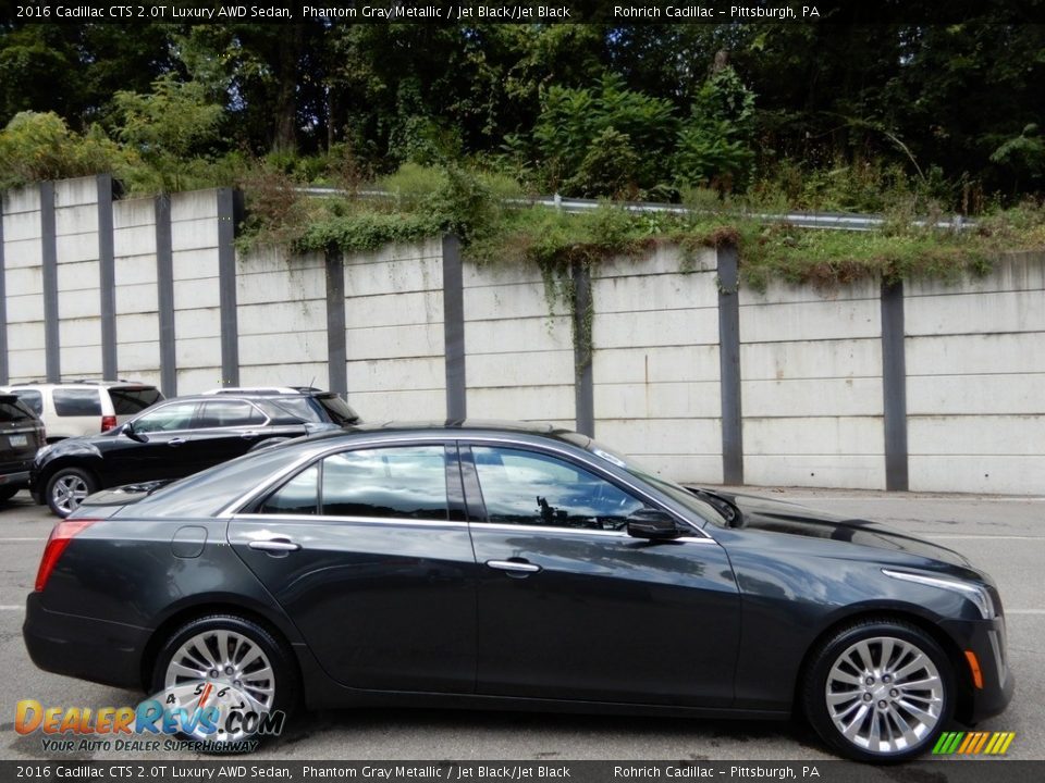 2016 Cadillac CTS 2.0T Luxury AWD Sedan Phantom Gray Metallic / Jet Black/Jet Black Photo #6