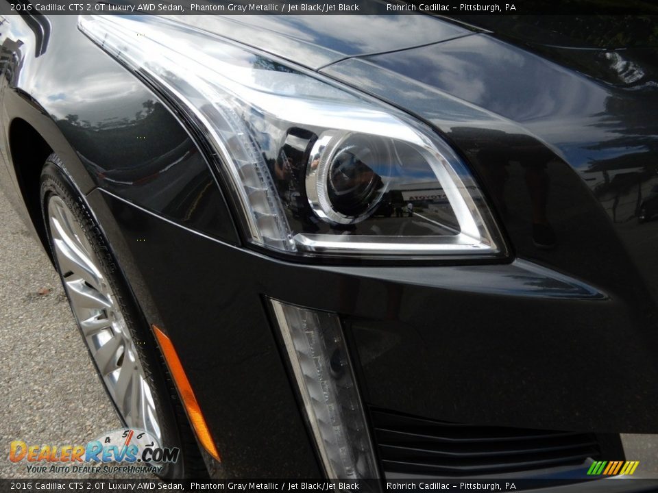 2016 Cadillac CTS 2.0T Luxury AWD Sedan Phantom Gray Metallic / Jet Black/Jet Black Photo #10