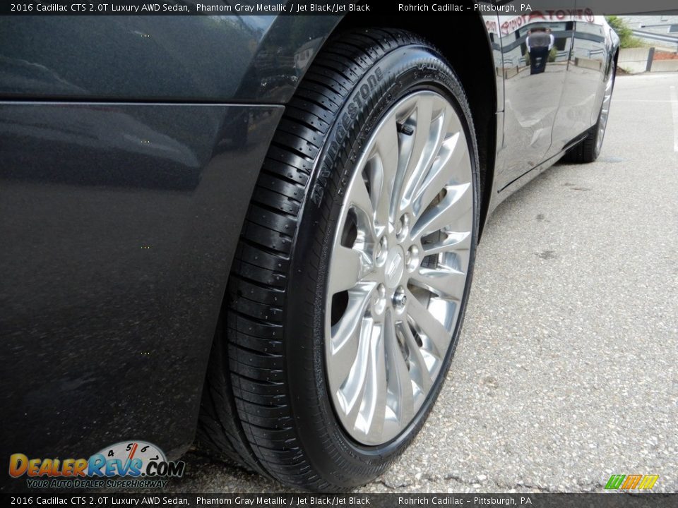 2016 Cadillac CTS 2.0T Luxury AWD Sedan Phantom Gray Metallic / Jet Black/Jet Black Photo #12