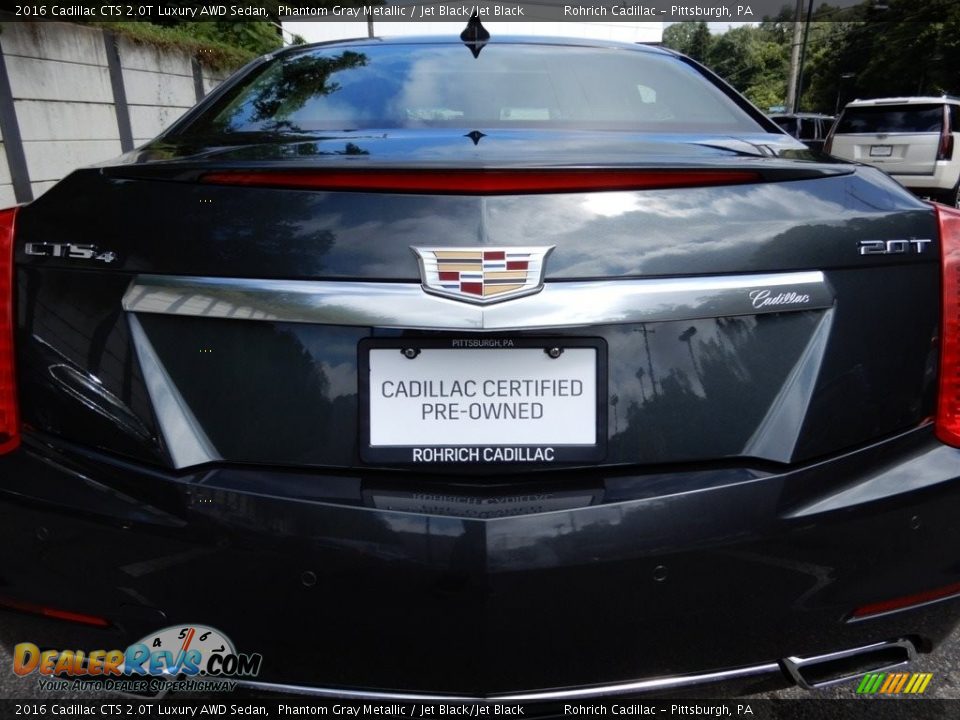 2016 Cadillac CTS 2.0T Luxury AWD Sedan Phantom Gray Metallic / Jet Black/Jet Black Photo #13