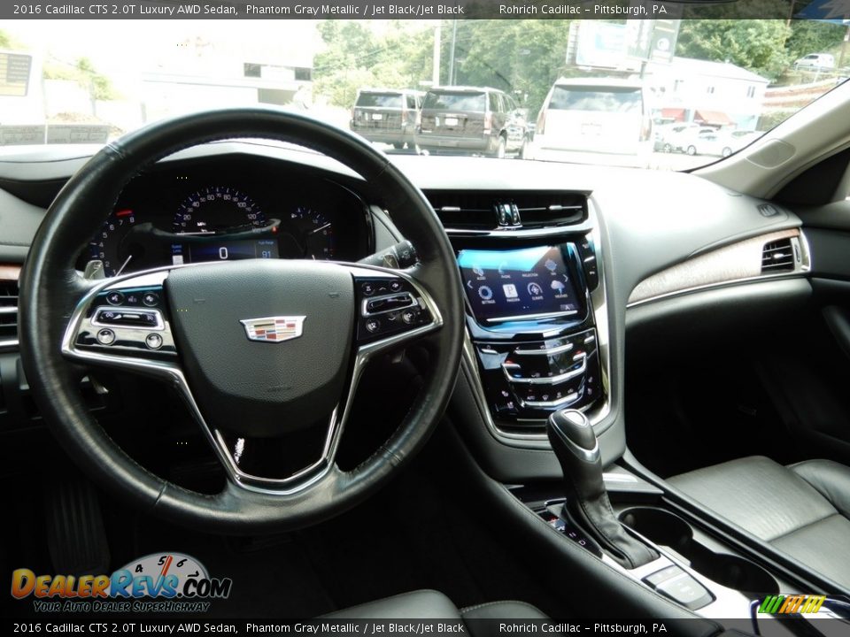 2016 Cadillac CTS 2.0T Luxury AWD Sedan Phantom Gray Metallic / Jet Black/Jet Black Photo #16