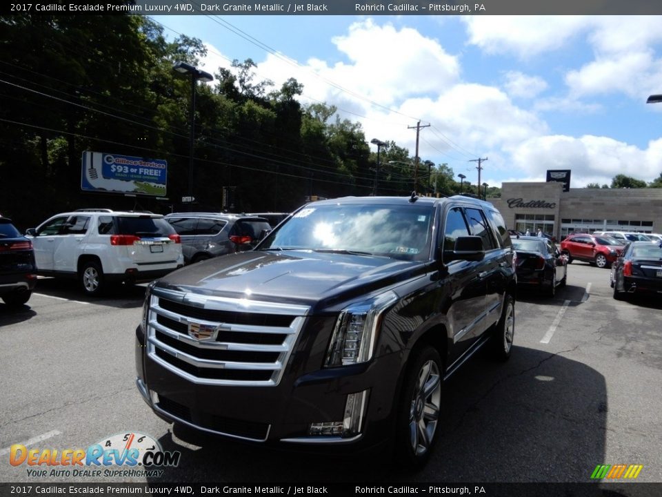 2017 Cadillac Escalade Premium Luxury 4WD Dark Granite Metallic / Jet Black Photo #1