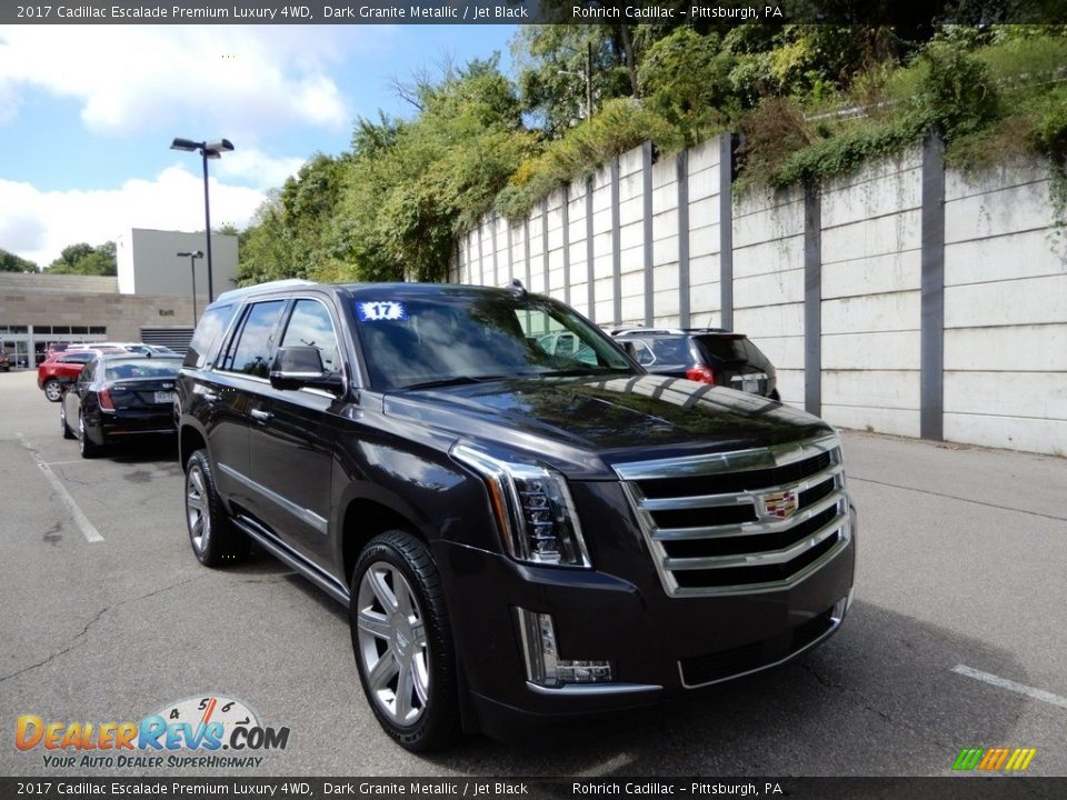2017 Cadillac Escalade Premium Luxury 4WD Dark Granite Metallic / Jet Black Photo #7