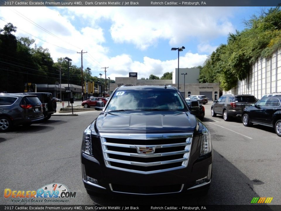 2017 Cadillac Escalade Premium Luxury 4WD Dark Granite Metallic / Jet Black Photo #8