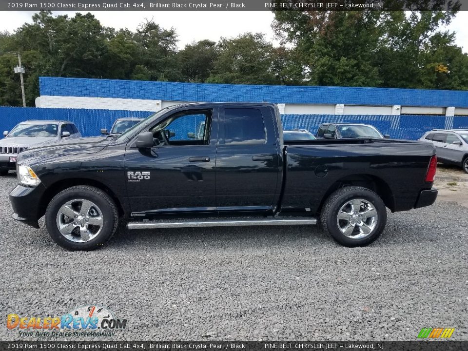2019 Ram 1500 Classic Express Quad Cab 4x4 Brilliant Black Crystal Pearl / Black Photo #3