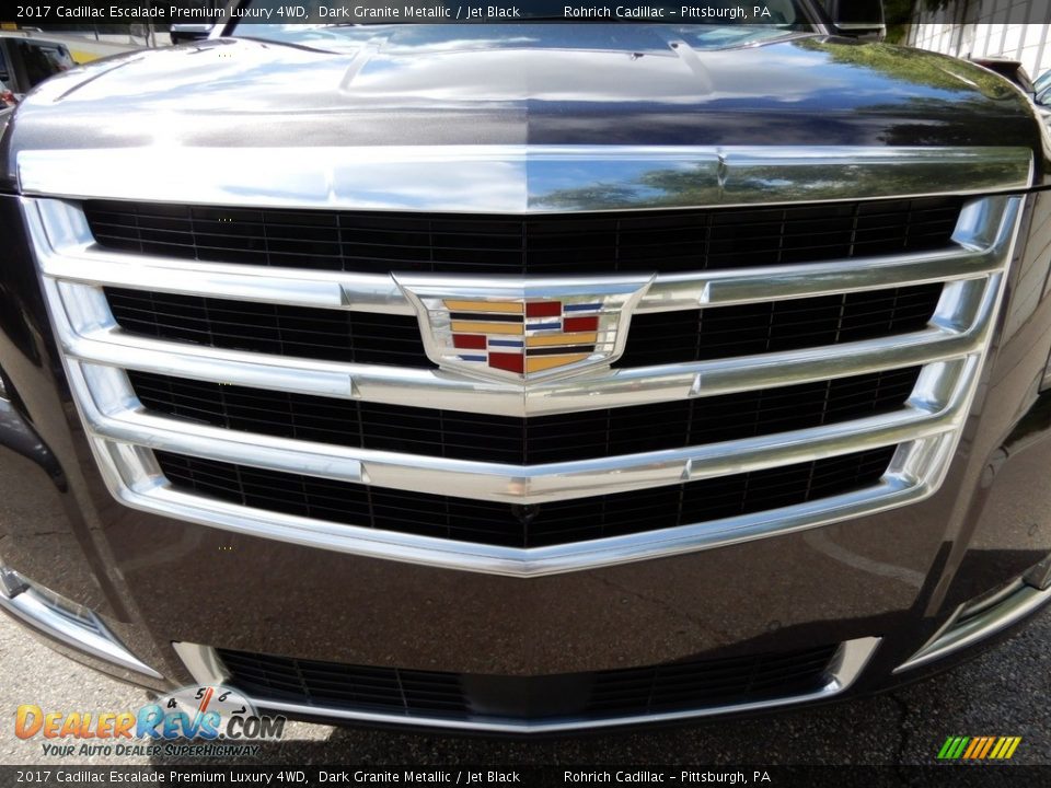 2017 Cadillac Escalade Premium Luxury 4WD Dark Granite Metallic / Jet Black Photo #9