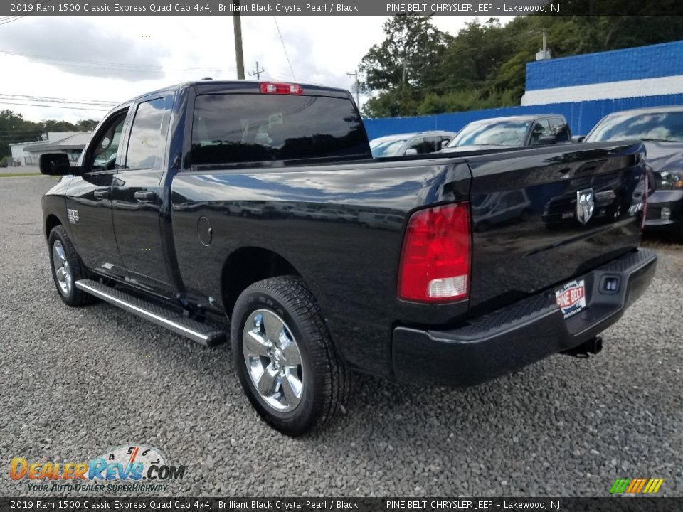 2019 Ram 1500 Classic Express Quad Cab 4x4 Brilliant Black Crystal Pearl / Black Photo #4