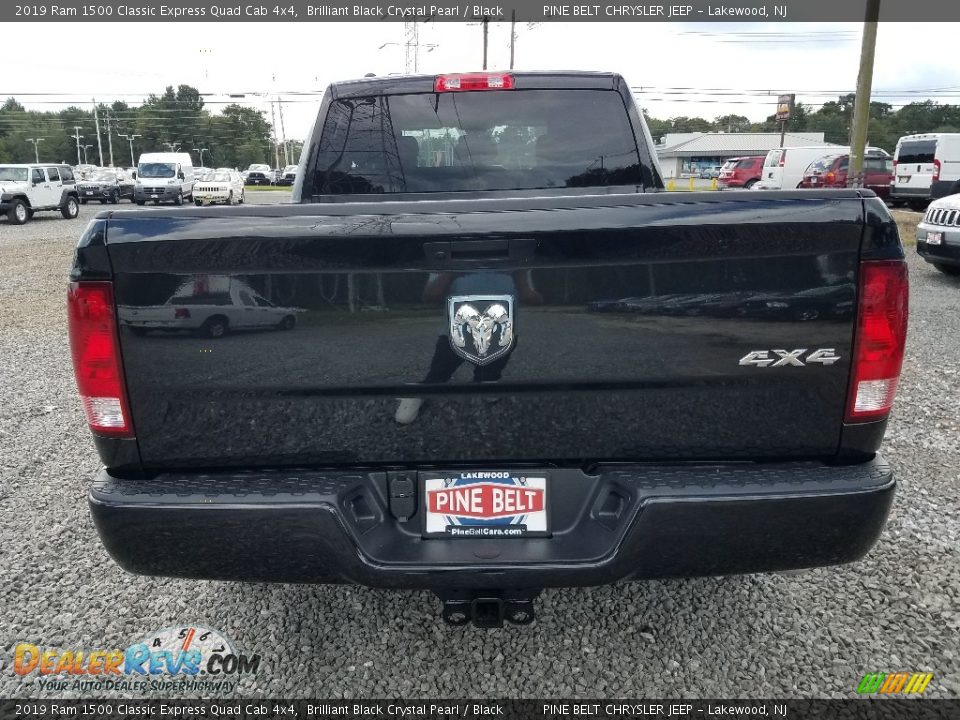 2019 Ram 1500 Classic Express Quad Cab 4x4 Brilliant Black Crystal Pearl / Black Photo #5