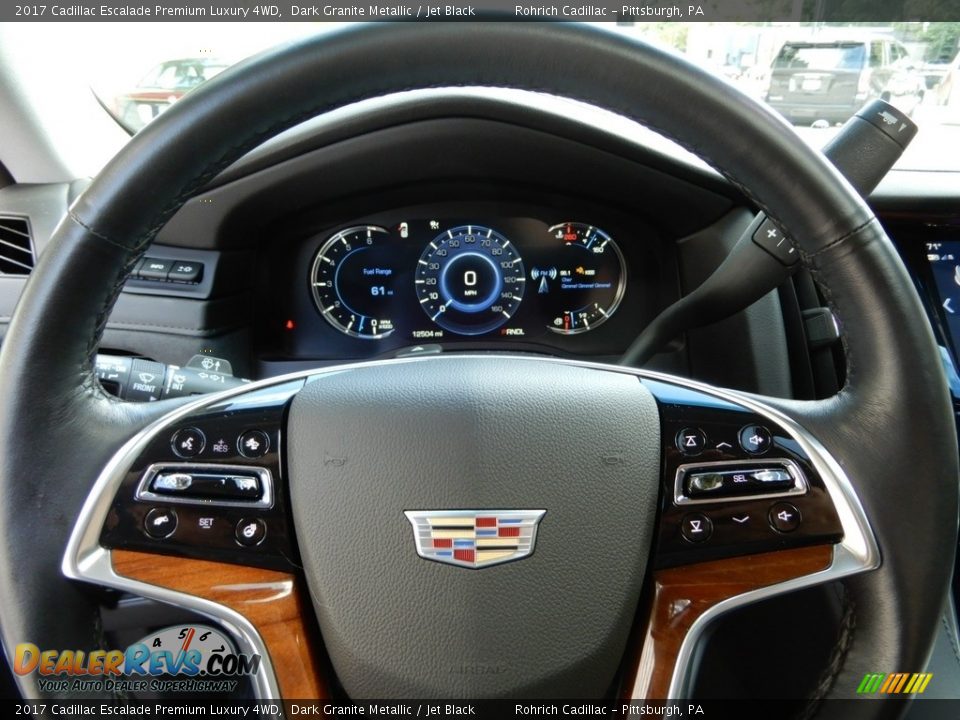 2017 Cadillac Escalade Premium Luxury 4WD Dark Granite Metallic / Jet Black Photo #15