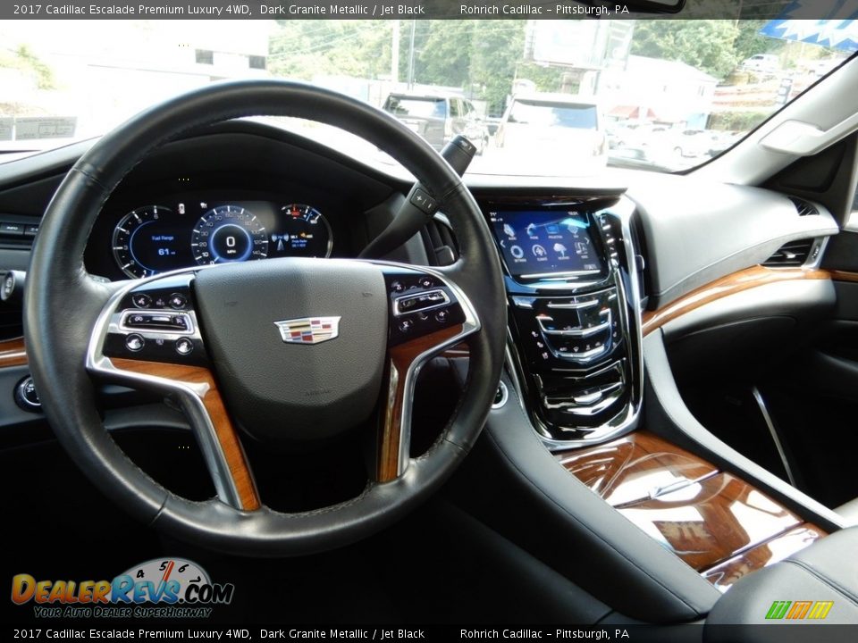 2017 Cadillac Escalade Premium Luxury 4WD Dark Granite Metallic / Jet Black Photo #16