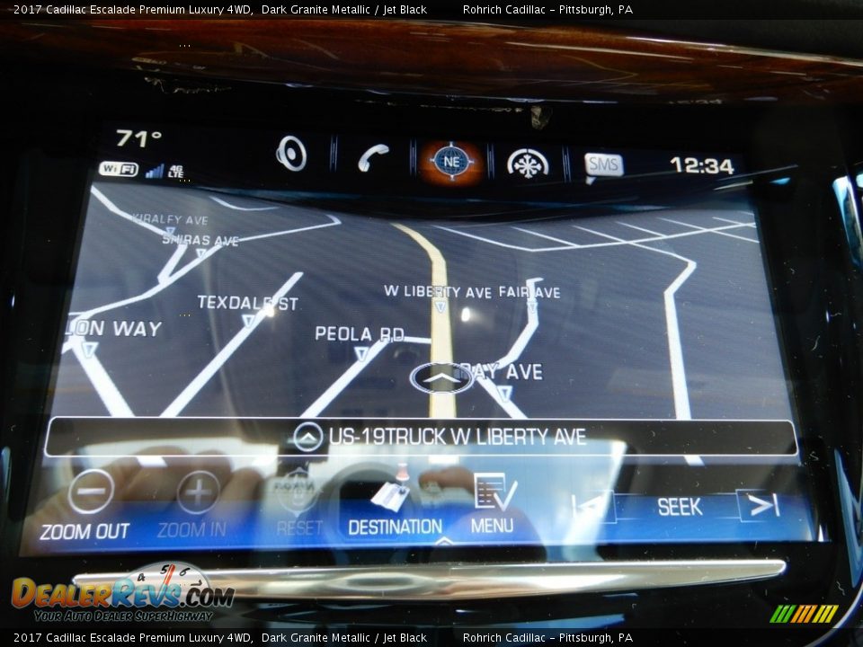 2017 Cadillac Escalade Premium Luxury 4WD Dark Granite Metallic / Jet Black Photo #24