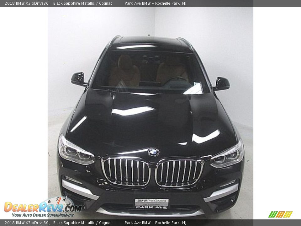 2018 BMW X3 xDrive30i Black Sapphire Metallic / Cognac Photo #8