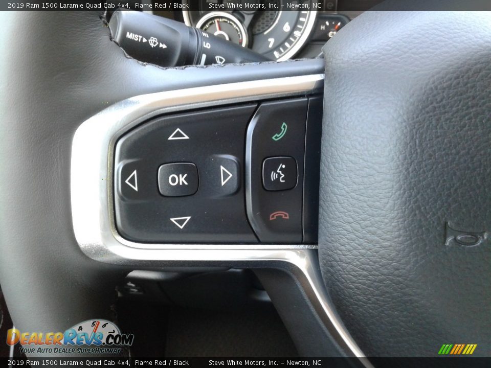 2019 Ram 1500 Laramie Quad Cab 4x4 Steering Wheel Photo #18