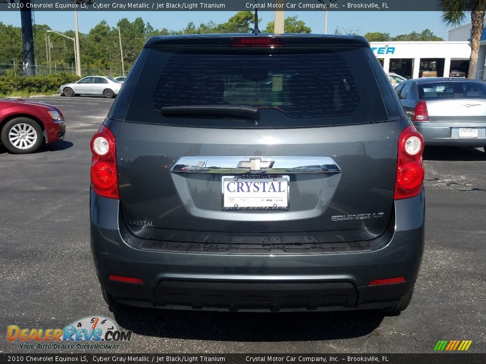 2010 Chevrolet Equinox LS Cyber Gray Metallic / Jet Black/Light Titanium Photo #4