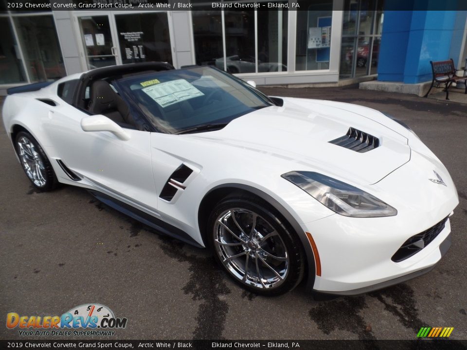 2019 Chevrolet Corvette Grand Sport Coupe Arctic White / Black Photo #1