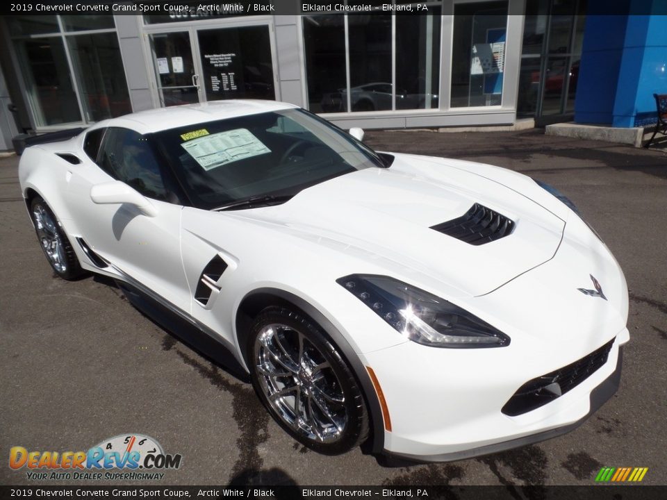 2019 Chevrolet Corvette Grand Sport Coupe Arctic White / Black Photo #2