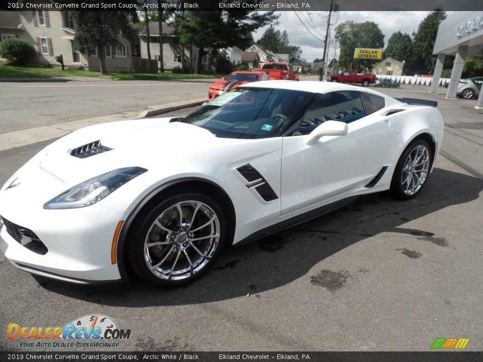 2019 Chevrolet Corvette Grand Sport Coupe Arctic White / Black Photo #5
