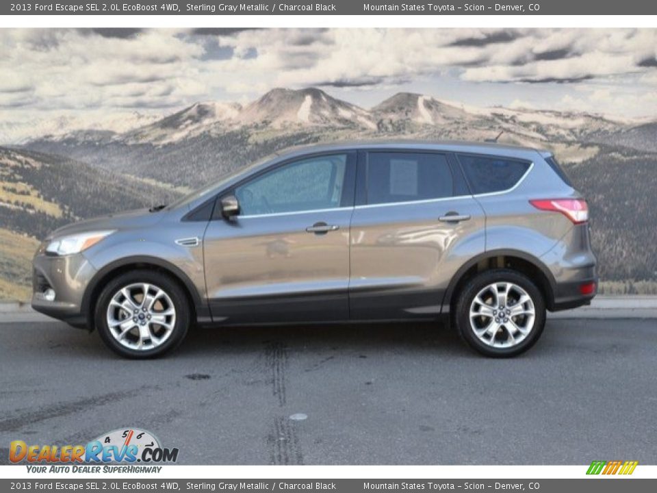 2013 Ford Escape SEL 2.0L EcoBoost 4WD Sterling Gray Metallic / Charcoal Black Photo #6