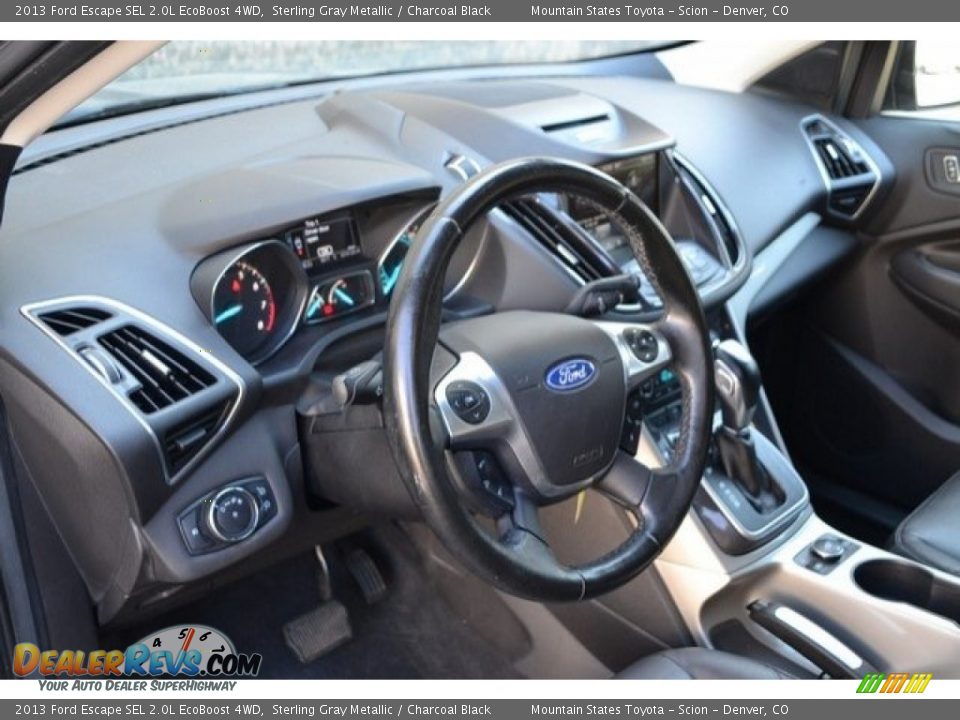 2013 Ford Escape SEL 2.0L EcoBoost 4WD Sterling Gray Metallic / Charcoal Black Photo #10
