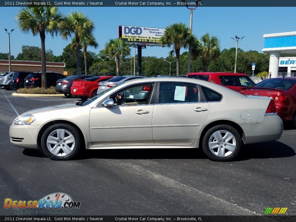 2011 Chevrolet Impala LS Gold Mist Metallic / Neutral Photo #2