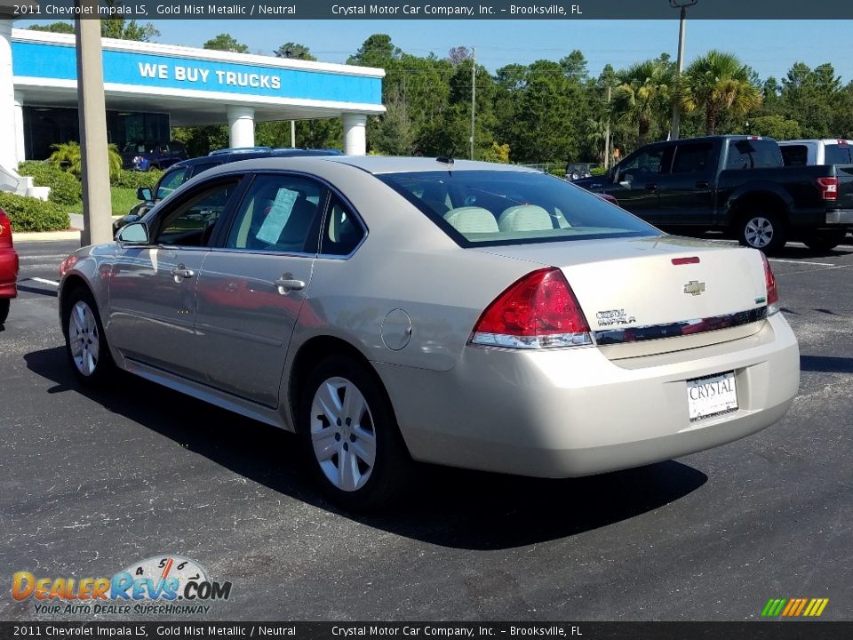 2011 Chevrolet Impala LS Gold Mist Metallic / Neutral Photo #3