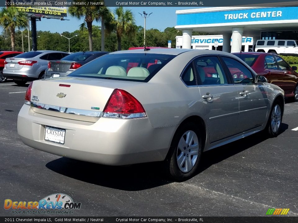 2011 Chevrolet Impala LS Gold Mist Metallic / Neutral Photo #5